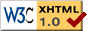 Xhtml strict 1.0 valid
